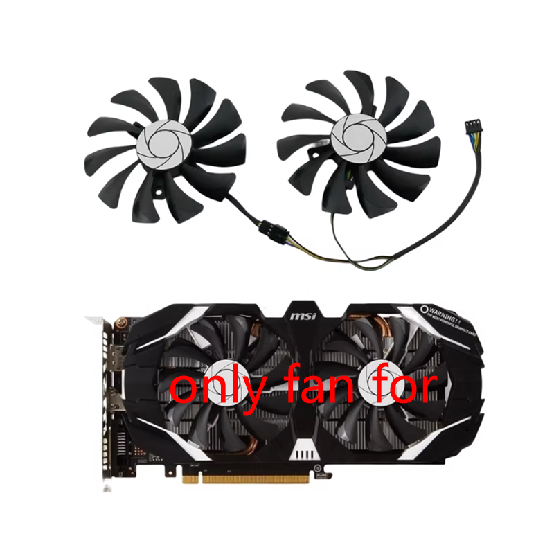 85 มม.4Pin Cooler พัดลมสําหรับ MSI GTX 1060 OC 6G GTX 960 P106-100 P106 GTX1060 GTX960 กราฟิกการ์ดพั