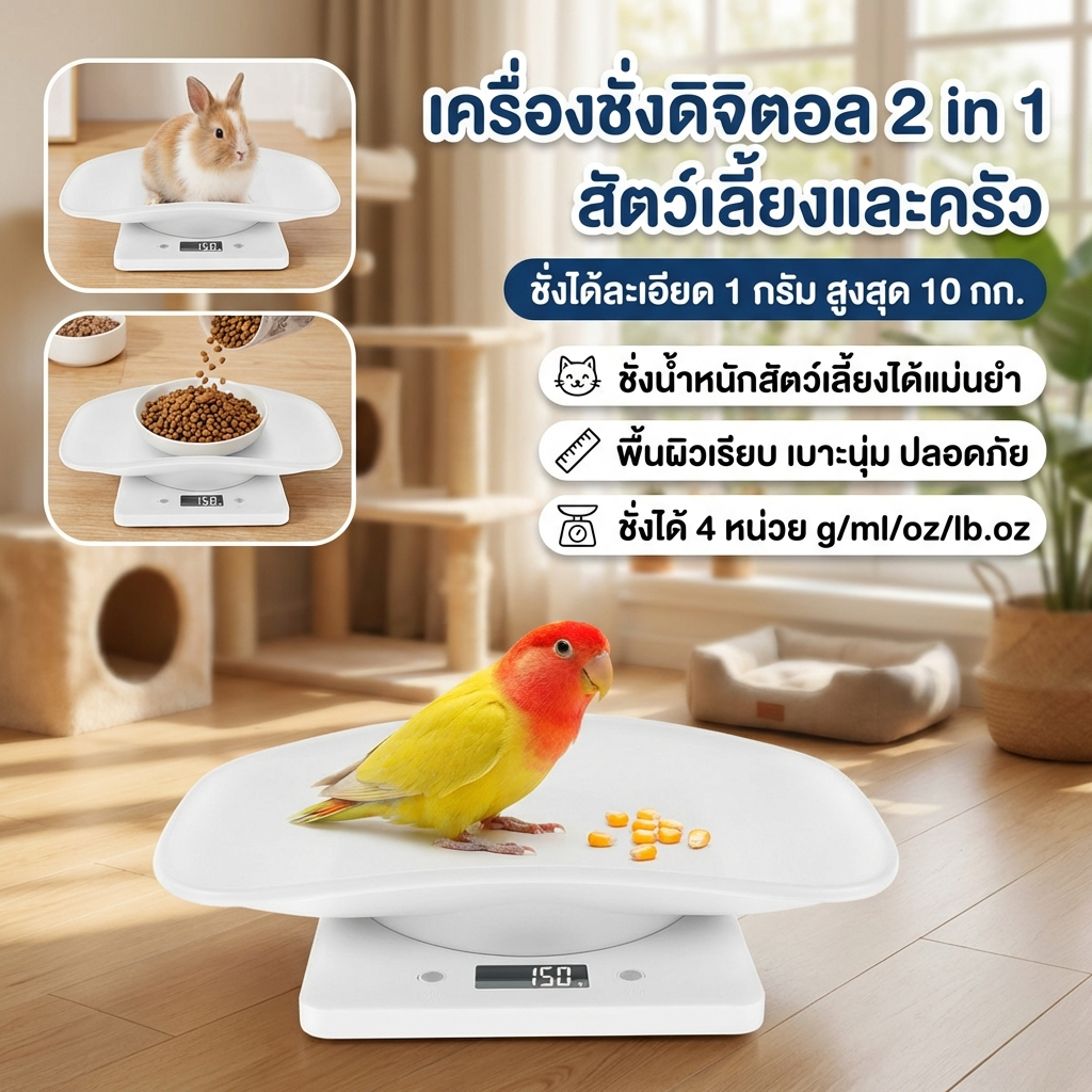 [COD]แม่นยำ 1 กรัมความแม่นยําสูงสัตว์เลี้ยงขนาดเล็กชั่งน้ําหนักน้ําหนักเบาแบบพกพาครัวดิจิตอล Scale G/ML/OZ/LB.OZ
