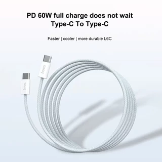 hoco. สายชาร์จ X104 Charging Data Cable PD 60W Fast Charge สายชาร์จชาร์จเร็ว Type-C to Type-C ความยาว1M/2M