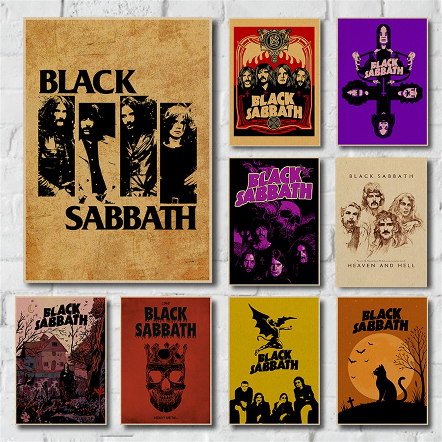 BLACK SABBATH Ozzy Osbourne ภาพวาดโปสเตอร์ Retro กระดาษคราฟท์หอพัก Room Wall Art Home Decor โปสเตอร์