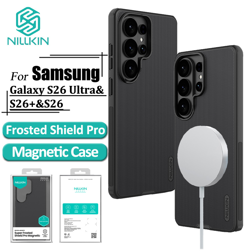 Nillkin Samsung Galaxy S26 Ultra S26+ S26 เคสโทรศัพท์PC + TPU + โลหะแม่เหล็กกันกระแทกถุงลมนิรภัย Anti-Fingerprint กันลื่นกันฝุ่น