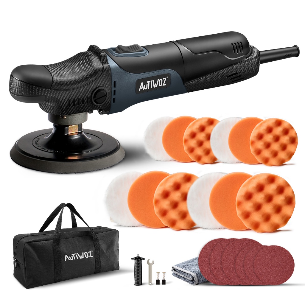 AUTIWOZ W04 630W สุ่ม Orbital รถ Polisher Kit เครื่อง 4/5 นิ้ว RO รถเครื่องขัดบัฟเฟอร์เครื่องมือ