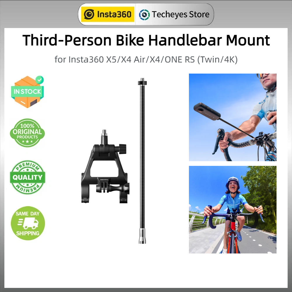 Insta360 Third-Person Bike Handlebar Mount สําหรับ insta360 X5/ACE PRO 2/ACE PRO/X4/X3/ONE X2/ONE RS