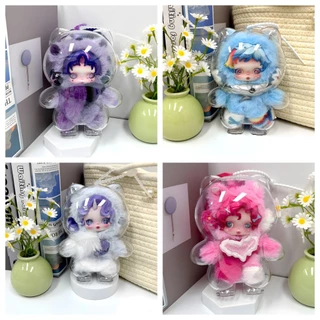 🚀ส่งจากไทย🚀3 ชิ้น SKULLPANDA My Little Pony Series Plush Doll Protective Case, Dust-proof SKULLPANDA V1 V2 V3 พวงกุญแจกล่องเก็บตุ๊กตาไวนิล