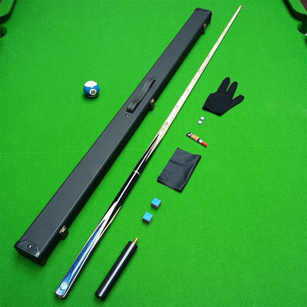 ไม้คิวสนุ๊ก 2 ท่อน คิว 3/4 หัวคิวหนังวัว 10 มิล. ไม้ขี้ผึ้งสีขาว จัดส่งเร็วจากสต็อกไทย