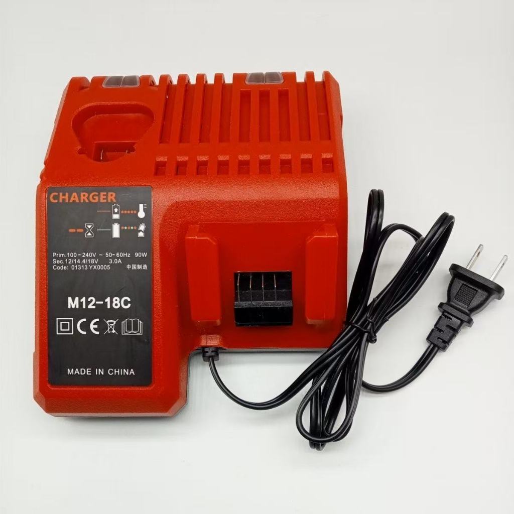 M18 Charger Adapt to 18V Milwaukee Lithium Battery 12V 14.4V 18V Fast Charger 3A Dual Charger