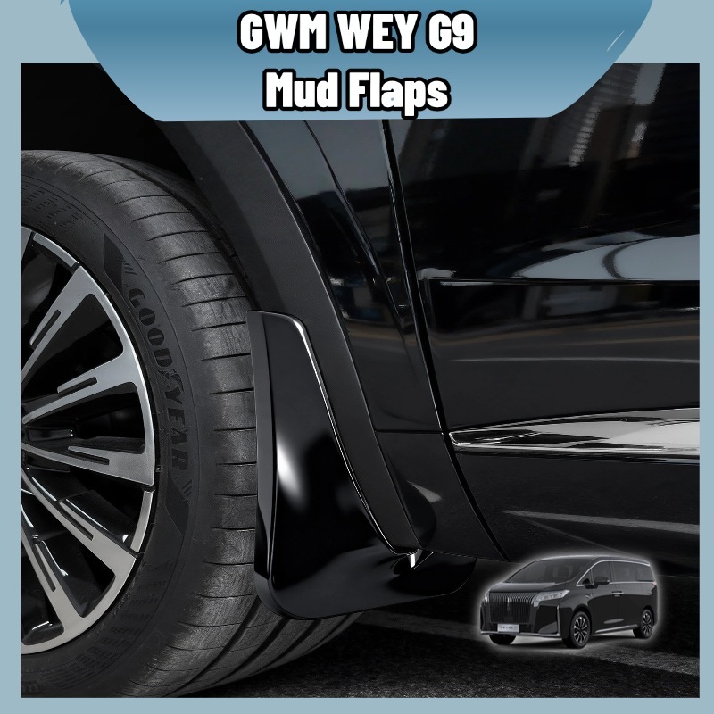 GWM WEY G9 บังโคลนรถยนต์ 4ชิ้น พลาสติกทนทาน กันฝุ่น กันโคลน กันน้ำ ติดตรงรูเดิม ไม่เจาะ ตรงรุ่น อุปกรณ์ภายนอก