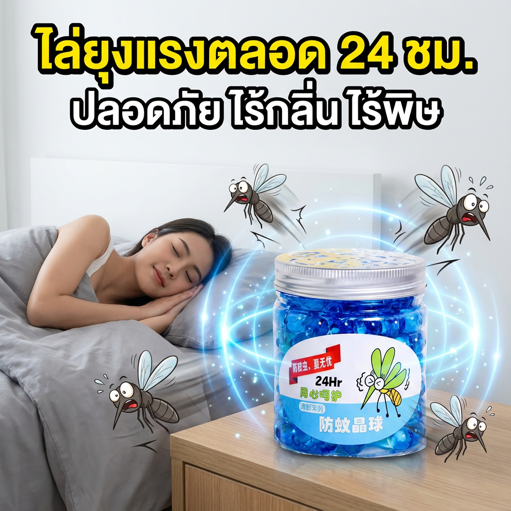 ไล่ยุงแรง! เจลไล่ยุง กันยุง ที่กันยุง ยากันยุง เจลกันยุง ปลอดภัย ไร้สารพิษ ใช้ได้ทั้งลูกและสัตว์เลี้ยง