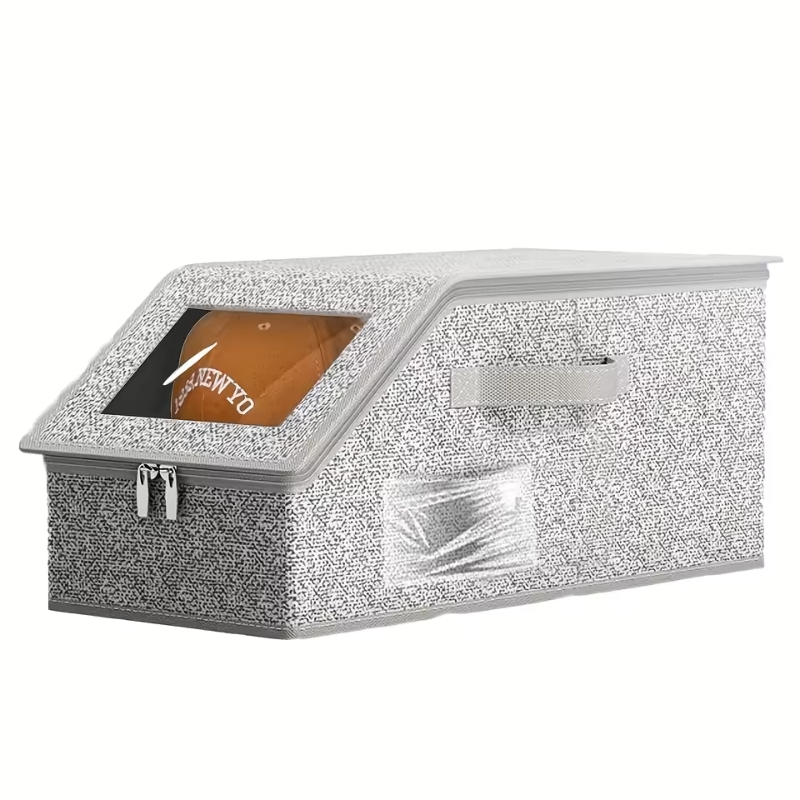 [พร้อมสต็อก] บ้านแสนสบาย เบสบอลหมวกกล่องเก็บความจุขนาดใหญ่มัลติฟังก์ชั่พับหมวกกล่องเก็บที่มีฝาปิดป้องกันฝุ่นซิปกล่อง - รูปที่ 7