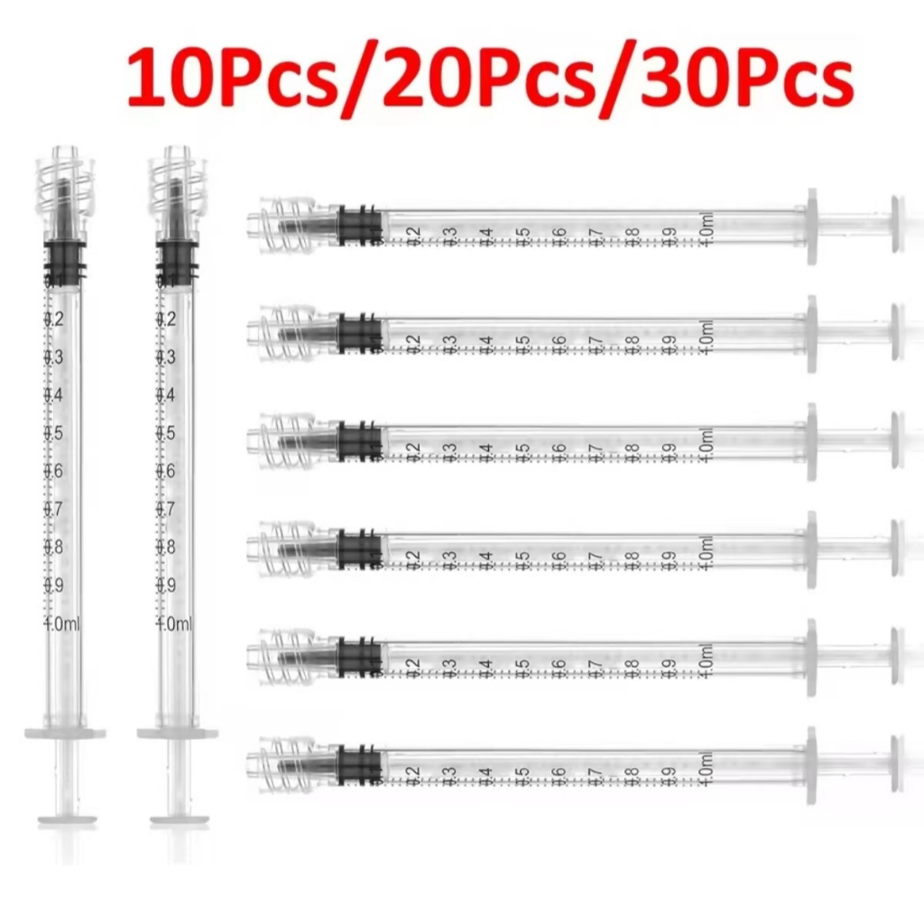 5PCS/10PCS/30PCS 1ml/1cc Luer ล็อคเข็มฉีดยาปราศจากเชื้อ,Lab ตัวอย่างเครื่องมือกาวสําหรับการทดสอบทางวิทยาศาสตร์,เลี้ยงสัตว์