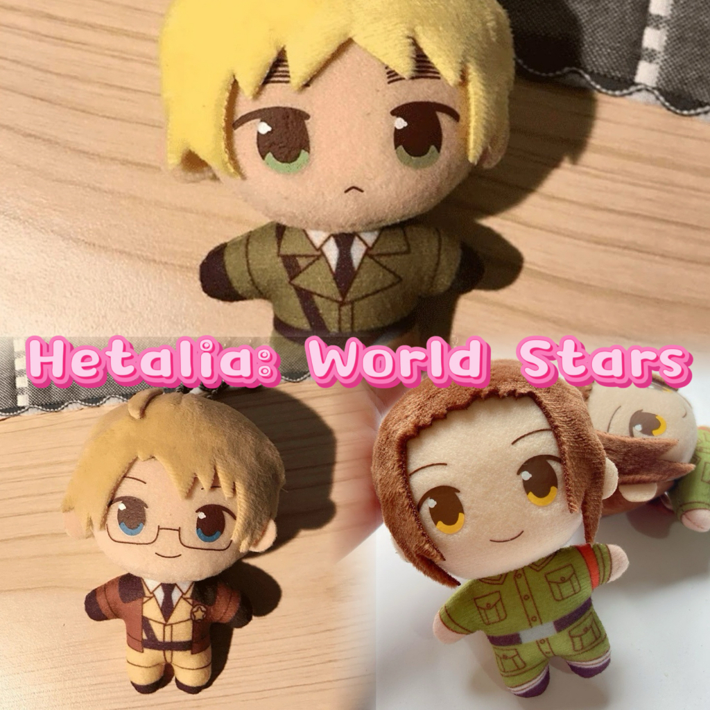 ตุ๊กตาอนิเมะ Hetalia AXis powers น่ารัก Alfred F. Jones Arthur Yao Wang พวงกุญแจยัดไส้ของเล่นเด็กของขวัญ 10 ซม