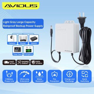 AVIDUS 12V 1.5A True 7800mAh Mini UPS Battery Backup for WiFi Router Modem and CCTV Camera Power Supply S36 / S60 / S80