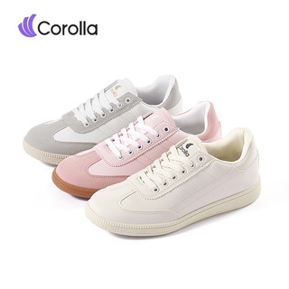 【Sales volume:17K+】Corolla Women's White & Pink Sneakers - Lightweight Work Shoes, PU material Athletic Casual Footwear