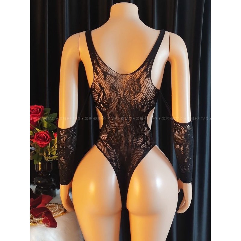 สลิงเซ็กซี่ Hollow Body Jacquard Fishnet รูปที่ 2