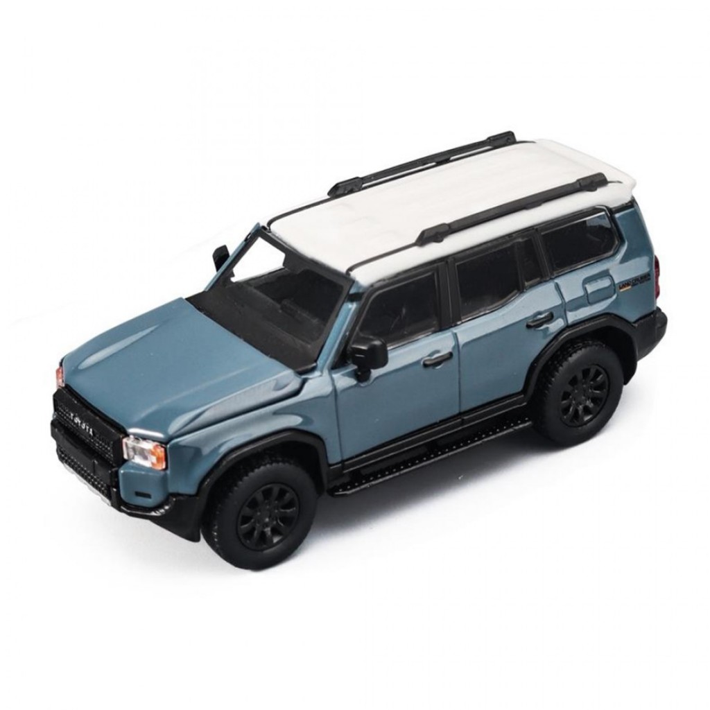แนวโน้มงานอดิเรก 241079(B) 1/64 Toyota Land Cruiser 250 Blue Diecast Scale Model Car