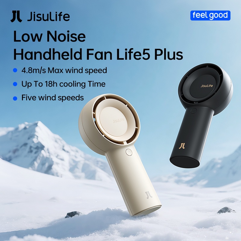 JisuLife Handheld Turbofan ความจุ 4000mAh สามารถปรับความเร็วลมได้ 5 ชนิด