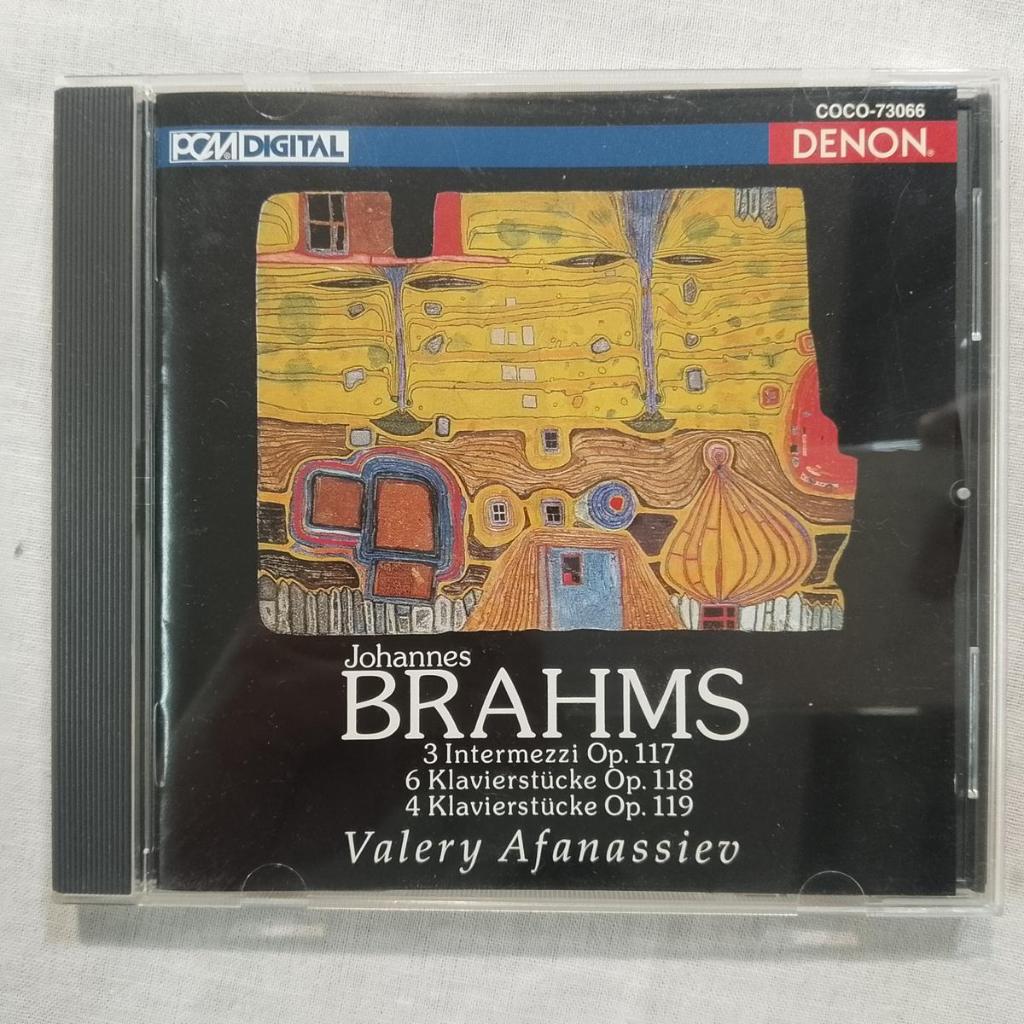 Johannes Brahms Valery Afanassiev Late Piano Works denon cd อัลบั้ม
