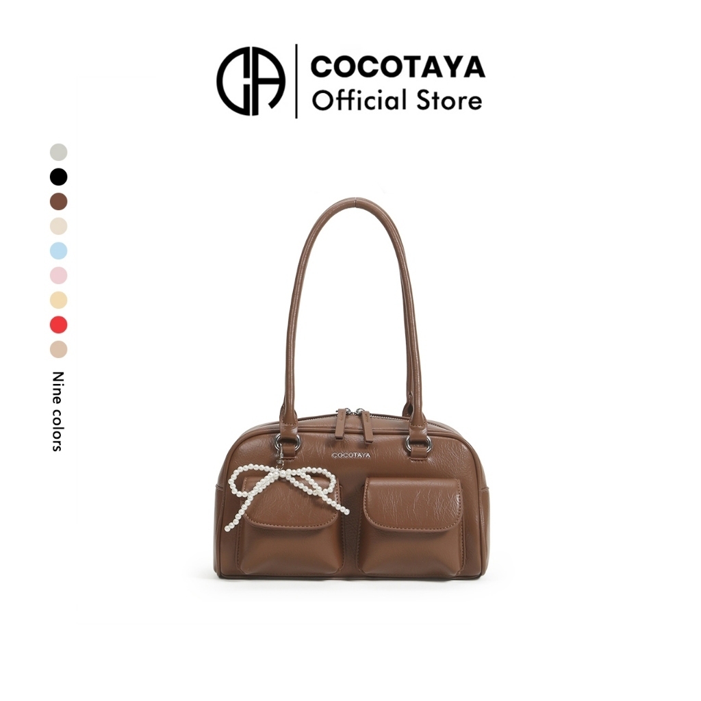 (COCOTAYA) Aubby Bag แฟชั่นใหม่กระเป๋าใต้วงแขนกระเป๋าสี่เหลี่ยมเล็กกระเป๋าสะพายเวอร์ชั่นเกาหลี