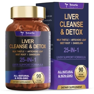 Totaria ตับทําความสะอาด Detox Repair 25 In 1 Milk Thistle Dandelion Root Beetroot Artichoke Extract 