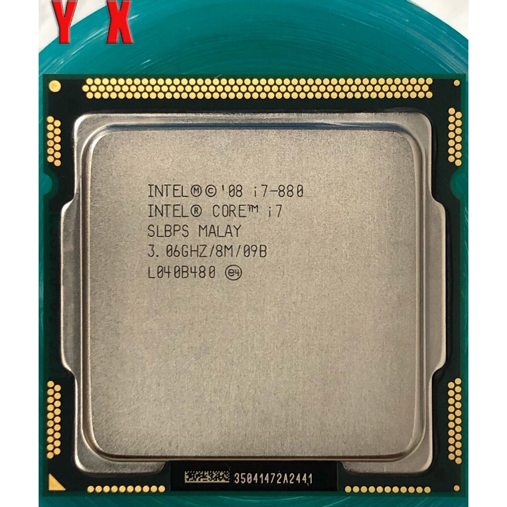 ใช้อัพเกรดเกม CPU Core i7-880 LGA1156 CPU โปรเซสเซอร์ Quad Core 3.06GHz 8MB 95W SLBPS คอมพิวเตอร์เดส