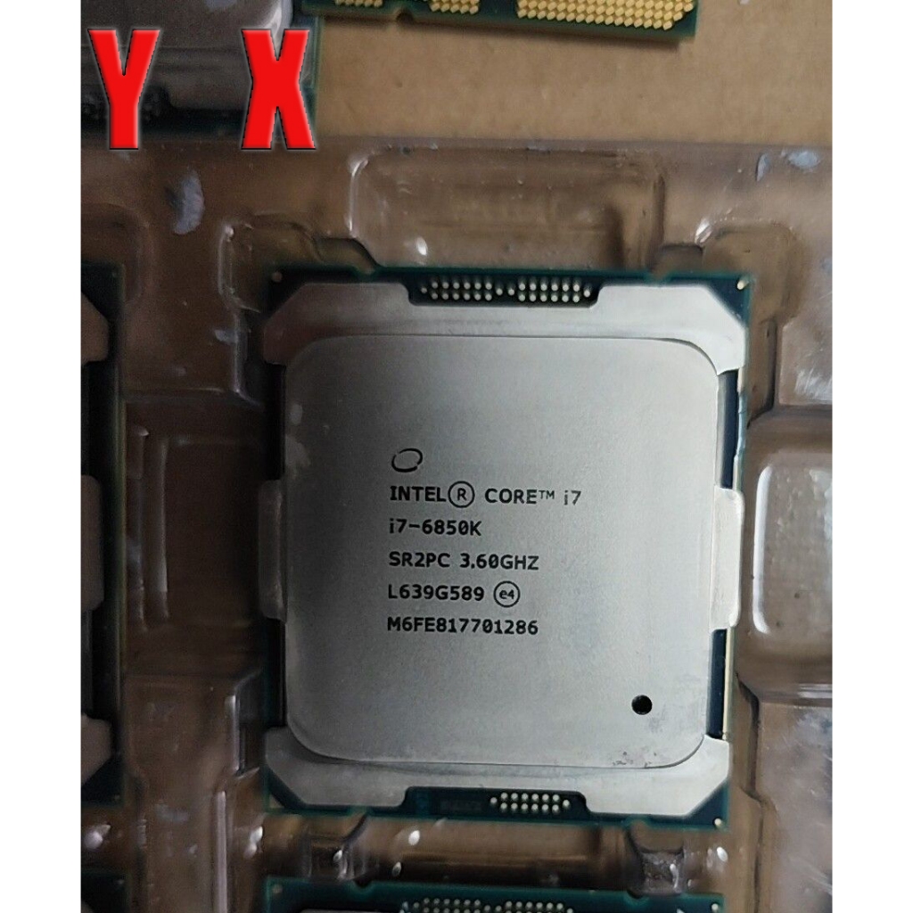 ใช้อัพเกรดเกม CPU Core i7-6850K LGA2011-3 CPU โปรเซสเซอร์ SR2PC 6-Core 3.6GHz 140W สําหรับ X99 คอมพิ