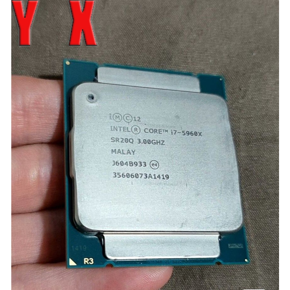 ใช้อัพเกรดเกม CPU Core i7-5960X LGA2011-3 CPU โปรเซสเซอร์ SR20Q 3.00GHz 20MB 8Core สําหรับ X99 คอมพิ