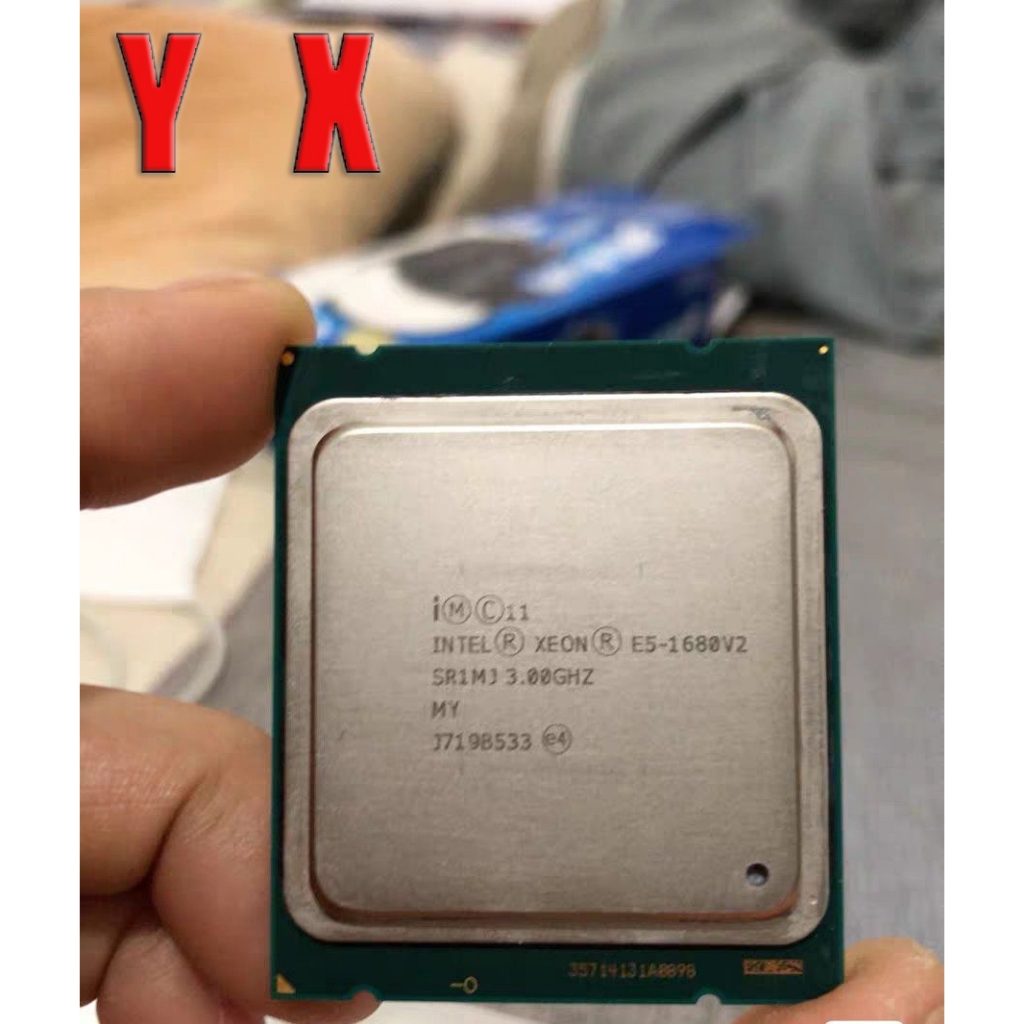 ใช้อัพเกรดเซิร์ฟเวอร์ CPU คอมพิวเตอร์ Xeon E5-1680 V2 LGA-2011 Server CPU โปรเซสเซอร์ 3.00 GHz 8-Cor