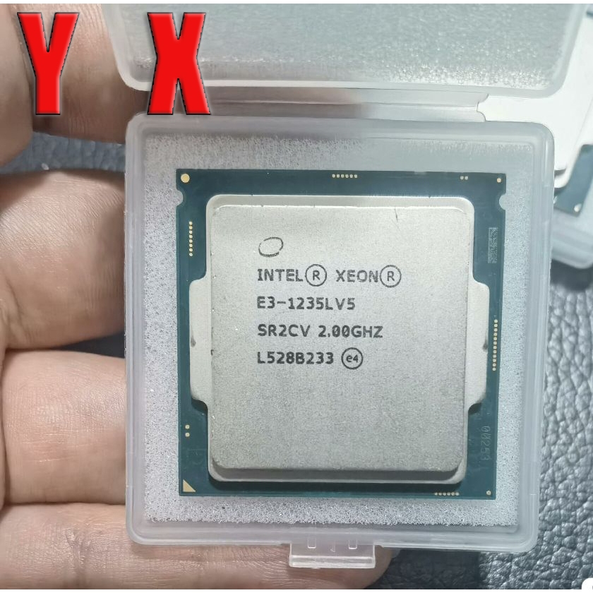 คอมพิวเตอร์เดสก์ท็อปมือสอง Xeon E3-1235L V5 LGA 1151 โปรเซสเซอร์ CPU 2GHz SR2CV 8MB 4 core 4 ด้าย 25