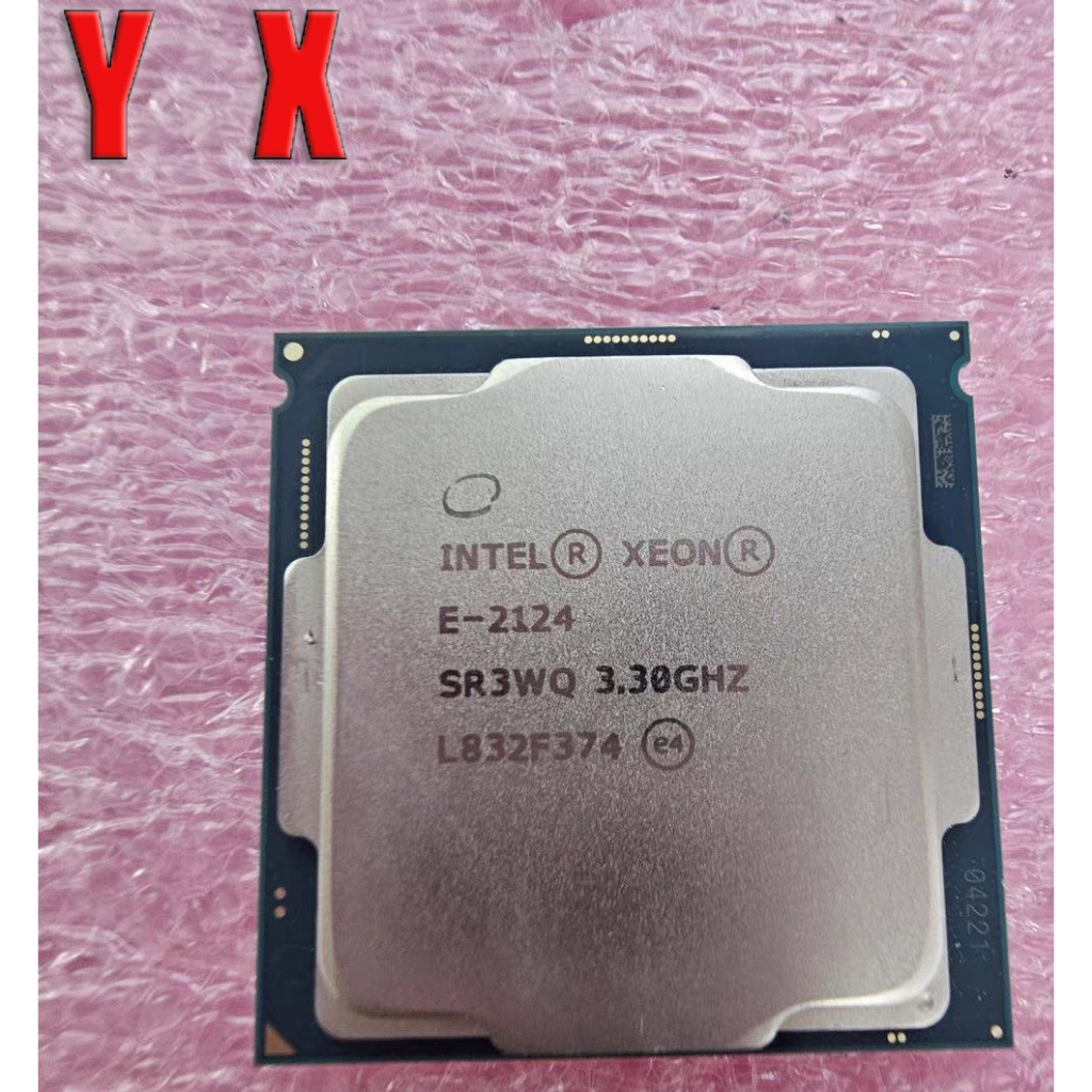 คอมพิวเตอร์มือสอง Xeon E-2124 LGA-1151 โปรเซสเซอร์ CPU SR3WQ 3.30GHz Quad Core 8MB 71W