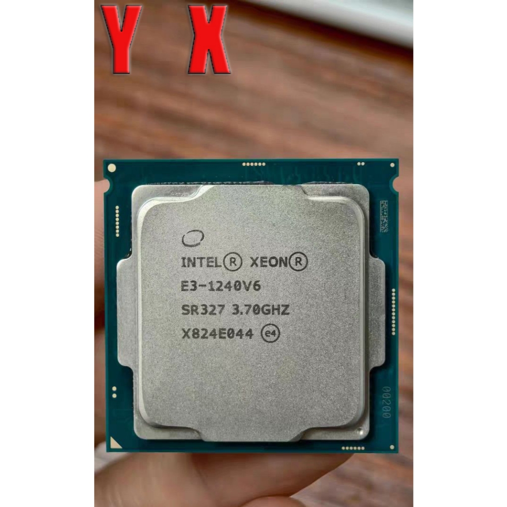 ใช้คอมพิวเตอร์เดสก์ท็อป Core Xeon E3-1240 v6 LGA1151 โปรเซสเซอร์ CPU 4 core 3.7GHz 8MB SR327
