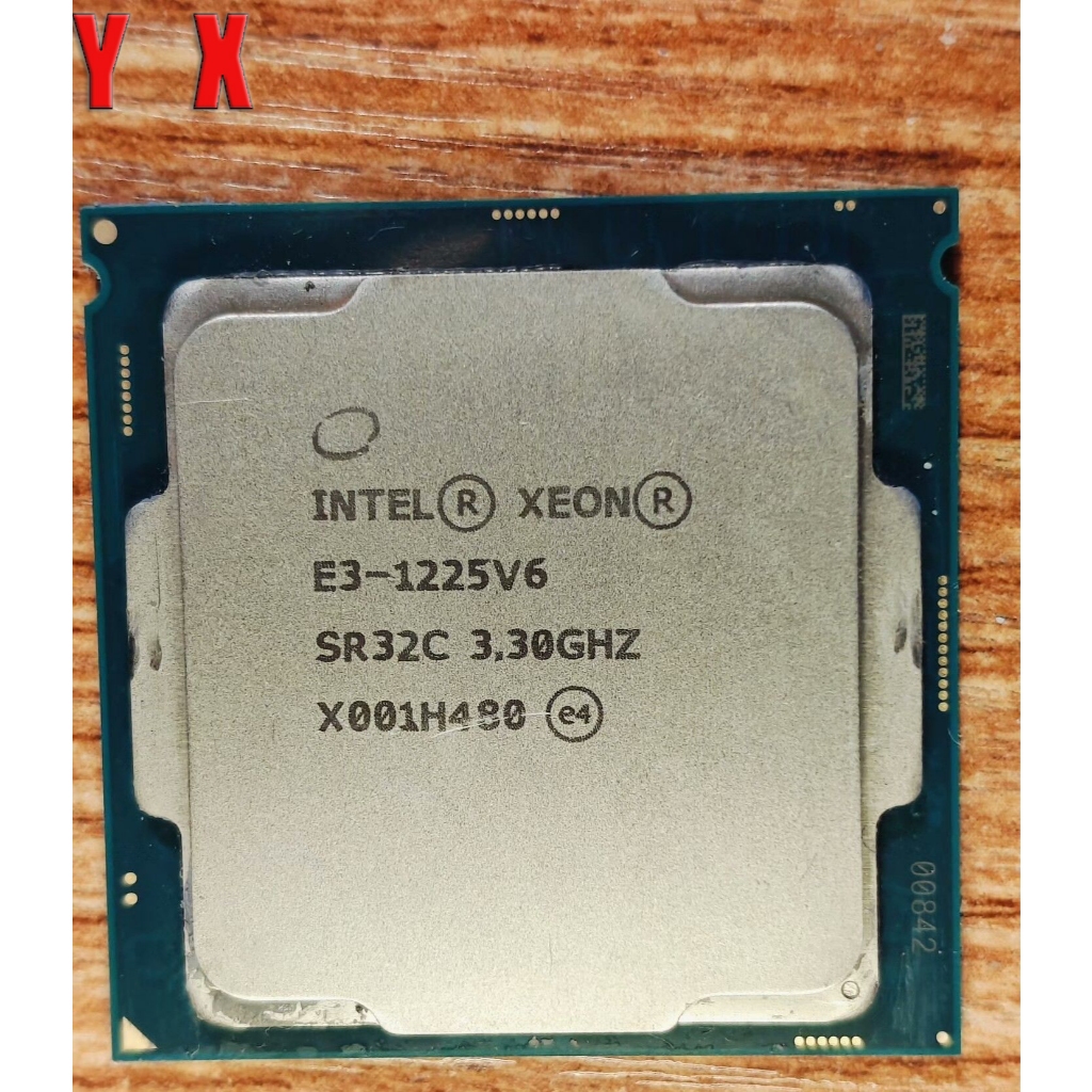 ใช้คอมพิวเตอร์เดสก์ท็อป Xeon E3-1225 v6 LGA1151 โปรเซสเซอร์ CPU Quad-Core 3.30GHz 8MB L3 แคช
