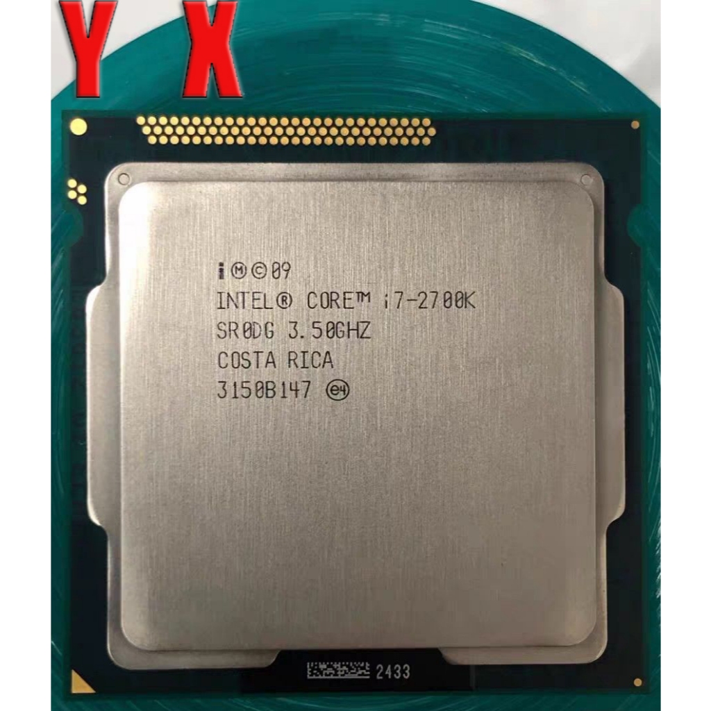คอมพิวเตอร์เดสก์ท็อปมือสอง 2nd Gen Core i7-2700K LGA 1155 โปรเซสเซอร์ CPU Quad Core 8-Thread 3.5GHz 