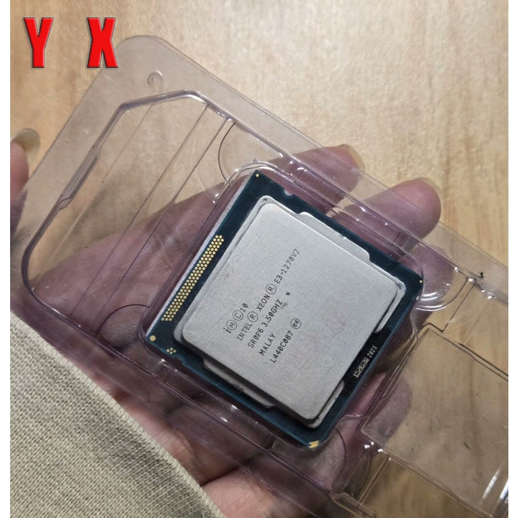 คอมพิวเตอร์เดสก์ท็อปมือสอง Xeon E3-1270 V2 โปรเซสเซอร์ CPU LGA1155 3.5GHz 8MB แคช Quad Core