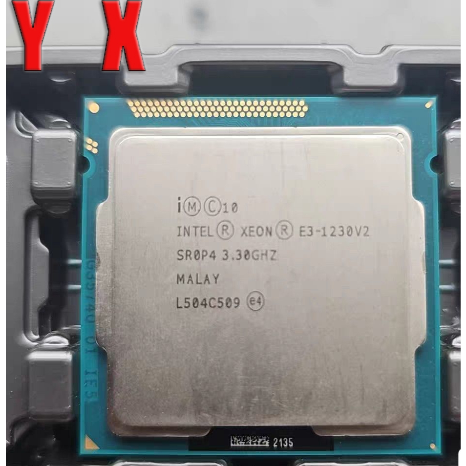 คอมพิวเตอร์เดสก์ท็อปมือสอง Xeon E3-1230 V2 LGA1155 โปรเซสเซอร์ CPU 3.3GHz Quad-Core 8M 69W