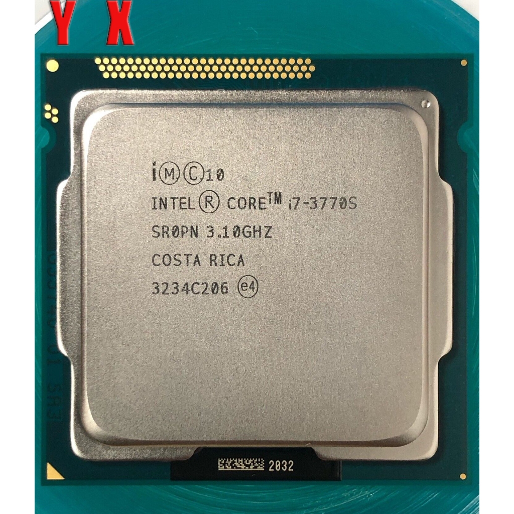 คอมพิวเตอร์เดสก์ท็อปมือสอง 3rd Gen Core i7-3770S LGA1155 โปรเซสเซอร์ CPU Quad-Core 3.1GHz SR0PN