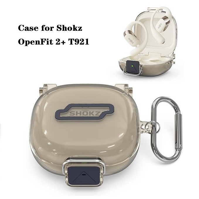 Security Lock สําหรับ Shokz OpenFit 2 + T921, Anti-Scratch กันกระแทก Clear TPU สําหรับ Shokz OpenFit