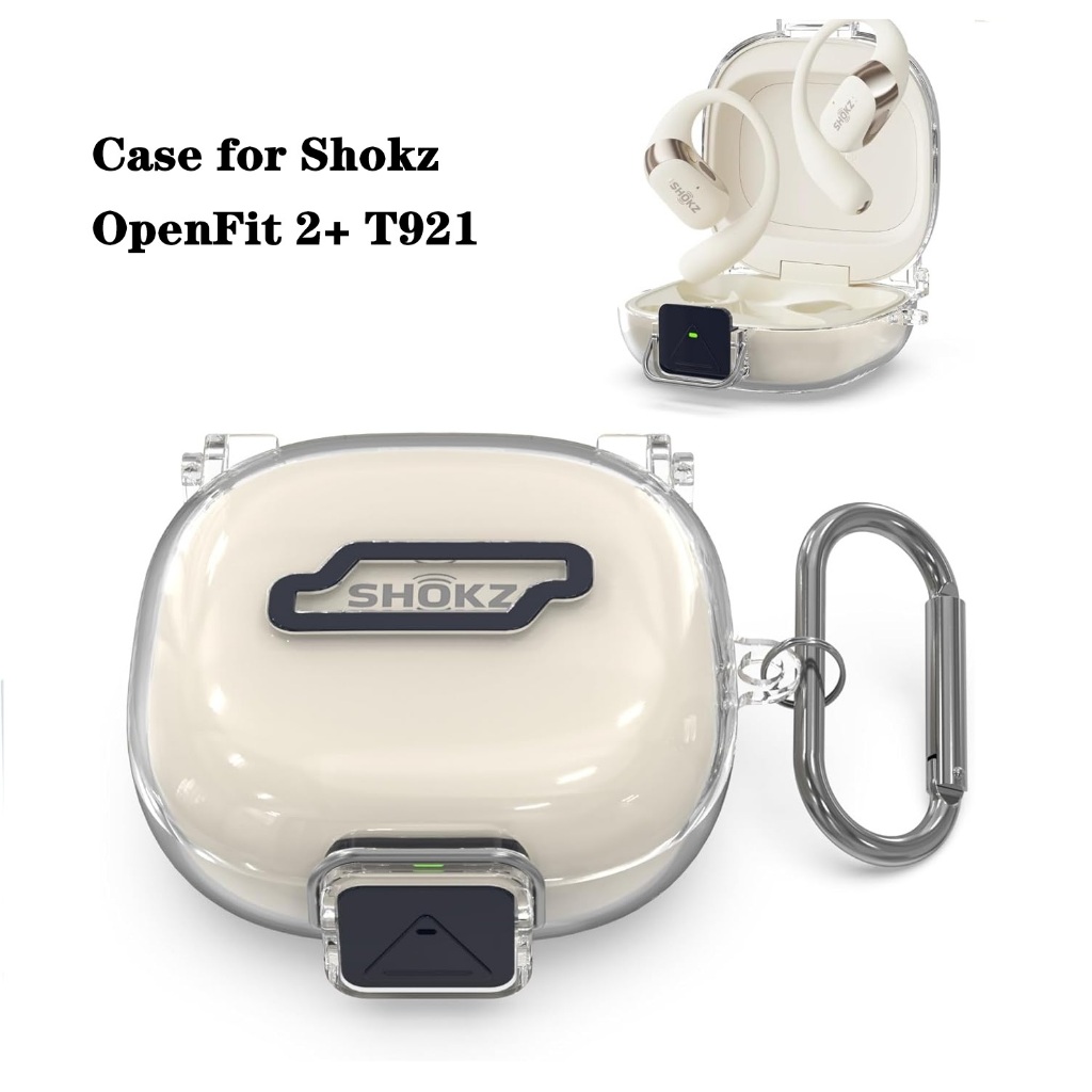 เคส TPU สําหรับ Shokz OpenFit 2+ T921 2025 พร้อมเคส Secure Lock Shell สําหรับ Shokz OpenFit 2+ T921