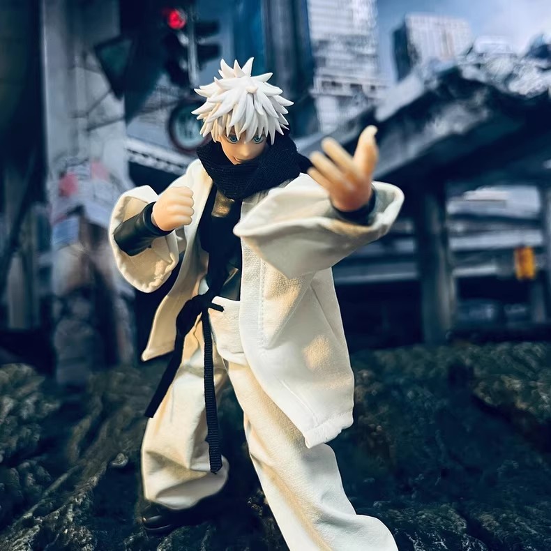 [เสื้อผ้าเท่านั้น]ANA Jujutsu Kaisen SHF Gojo Satoru Shinjuku War Haori Figure and Clothing Compatible Body: SHF Advanced Five Insights