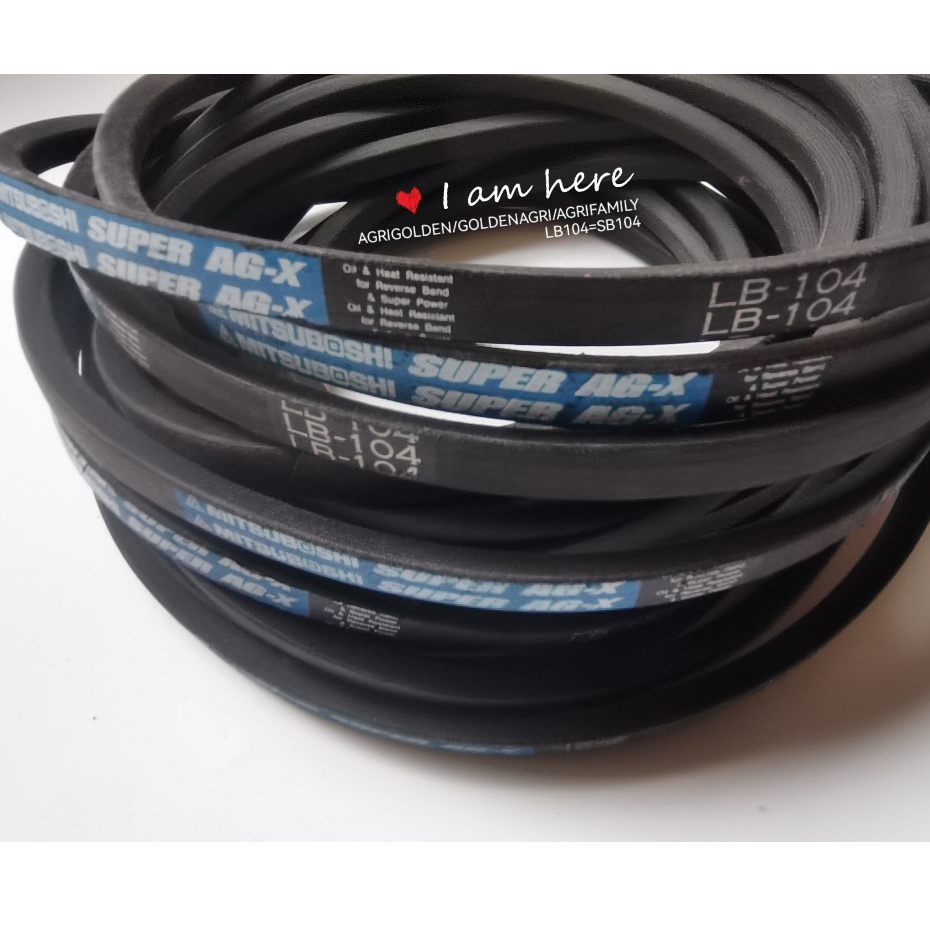 2 ชิ้น LB104 5T051-66350 Mitsuboshi เพลาสกรู V Thresher เข็มขัด Harvester อะไหล่ Dc60 Dc70 Dc70plus 