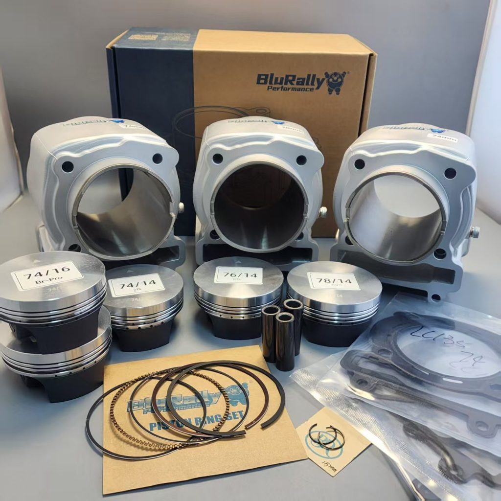 เปิดลาก Race Pro-Racing กระบอกชุดเจาะใหญ่ 74/76/78 มม.สําหรับ Yamaha LC Series การปรับเปลี่ยนเครื่องยนต์พร้อมลูกสูบปลอมและ DLC Pin13/14/15 มม.