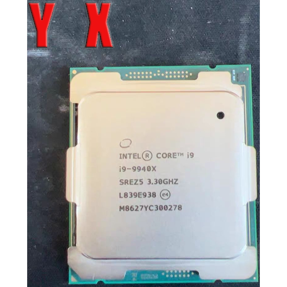 ใช้อัพเกรด Gaming CPU Core X-Series i9-9940X LGA-2066 X299 CPU โปรเซสเซอร์ SREZ5 14-Core 3.30GHz สํา