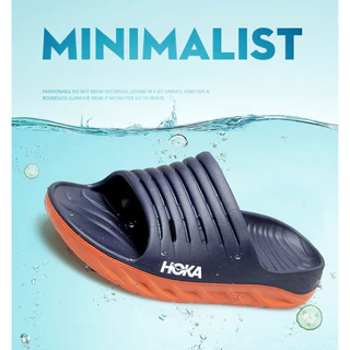 Hoka รองเท้าแตะผู้ชาย Anti-slip หนา soled Flip-Flops กีฬากลางแจ้งชายหาด