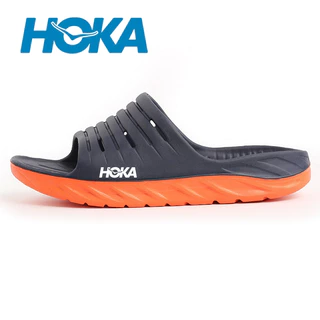 Hoka รองเท้าแตะผู้ชาย Anti-slip หนา soled Flip-Flops กีฬากลางแจ้งชายหาด