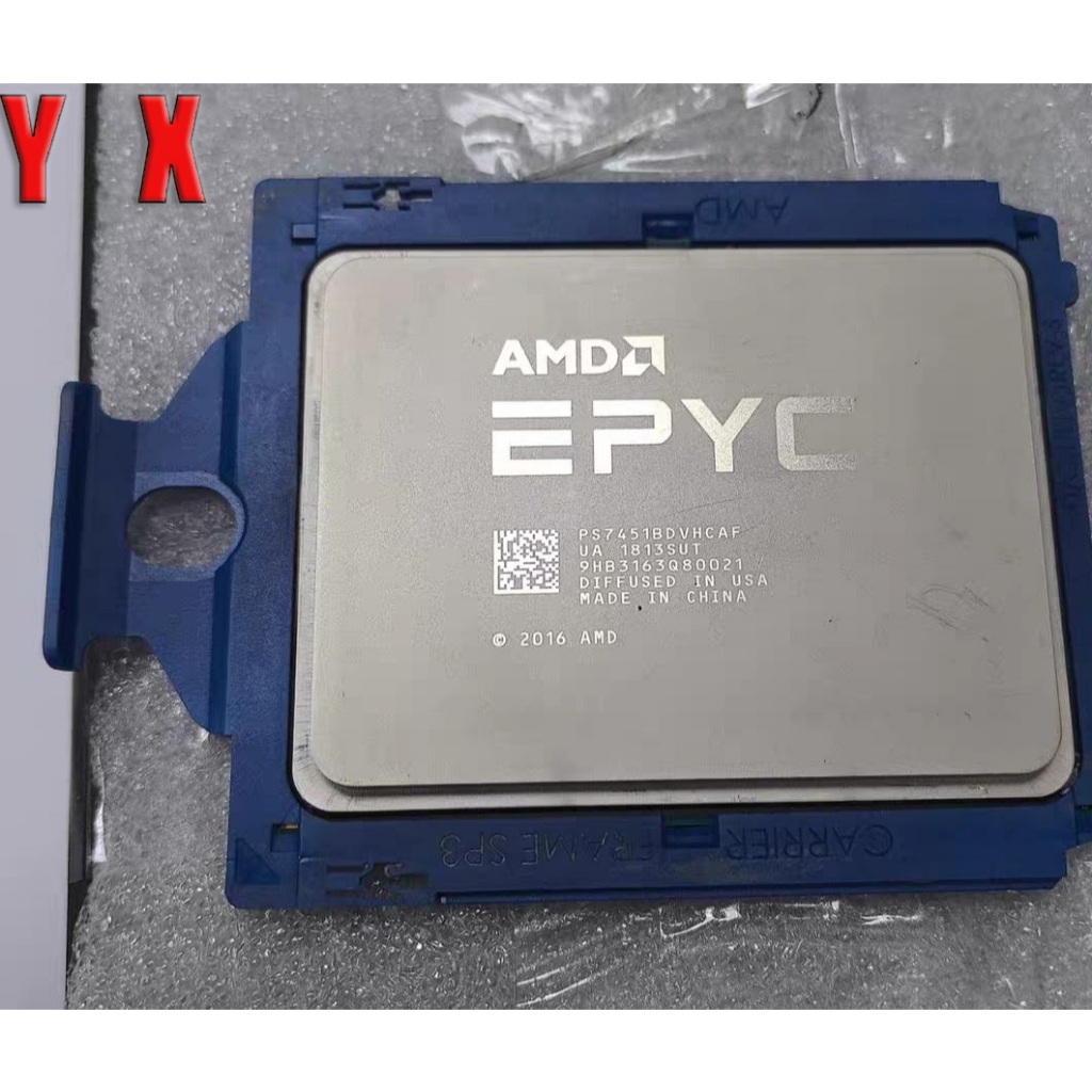 ใช้อัพเกรดเซิร์ฟเวอร์ CPU คอมพิวเตอร์ EPYC 7451 ซ็อกเก็ต SP3 โปรเซสเซอร์ CPU 24-Core 48-Thread 2.3GH