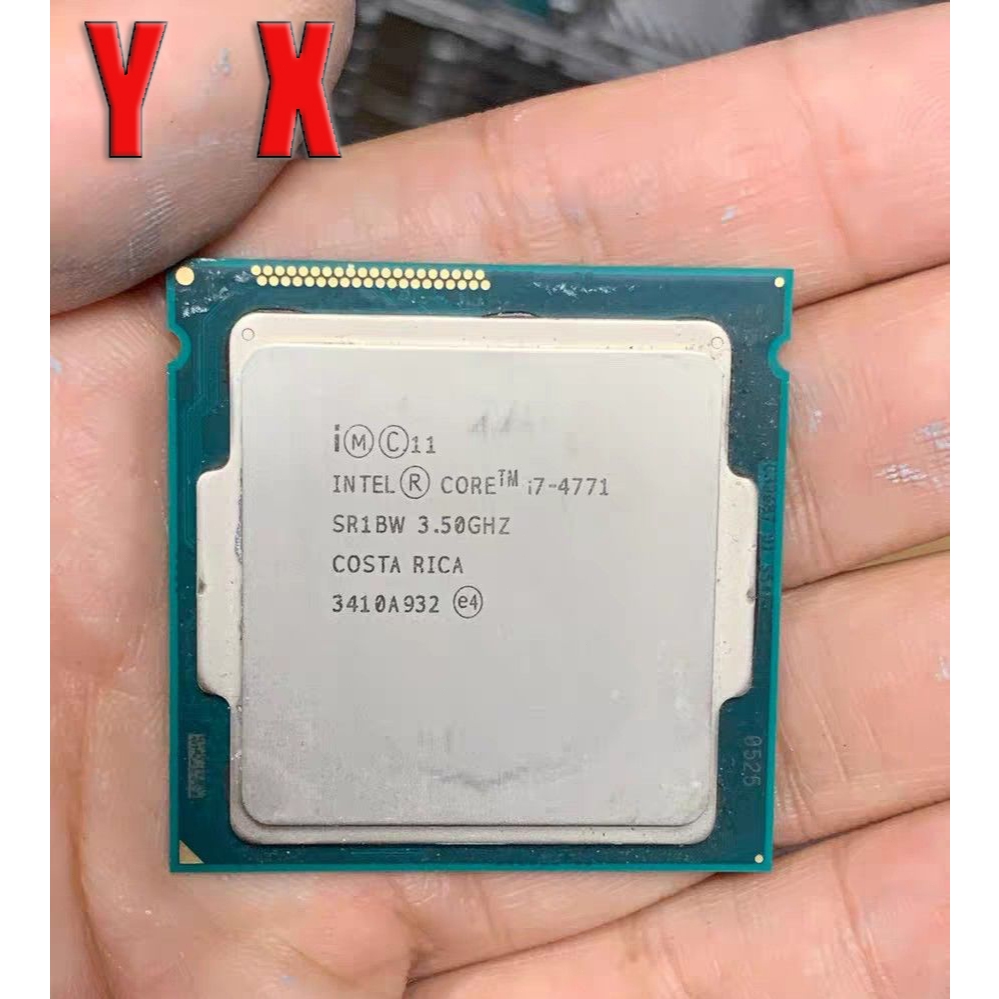 ใช้อัพเกรดเกม CPU คอมพิวเตอร์เดสก์ท็อป 4Th Gen Core i7-4771 LGA1150 โปรเซสเซอร์ CPU 3.5GHz 4C/8T 8MB