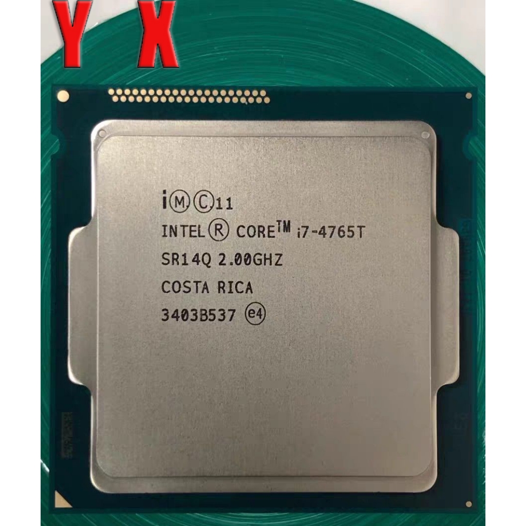 ใช้อัพเกรด Gaming CPU คอมพิวเตอร์เดสก์ท็อป 4Th Gen Core i7-4765T LGA 1150 โปรเซสเซอร์ CPU Haswell Qu