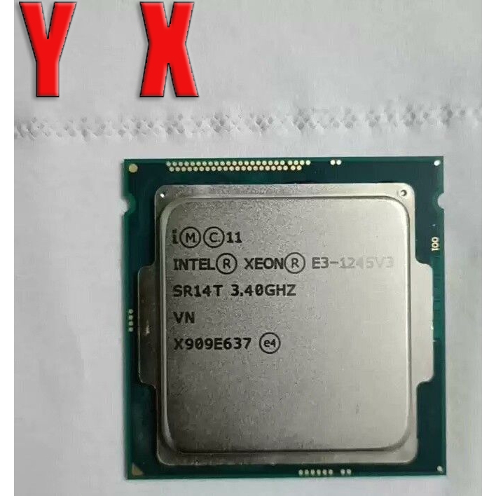 คอมพิวเตอร์เดสก์ท็อปมือสอง Xeon E3-1245 v3 LGA1150 โปรเซสเซอร์ CPU SR14T 3.40GHz 8MB Quad Core