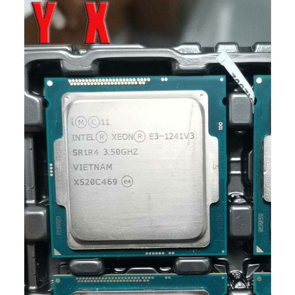 ใช้คอมพิวเตอร์เดสก์ท็อป Xeon E3-1241V3 LGA1150 โปรเซสเซอร์ CPU Quad Core 3.50GHZ 8MB SR1R4