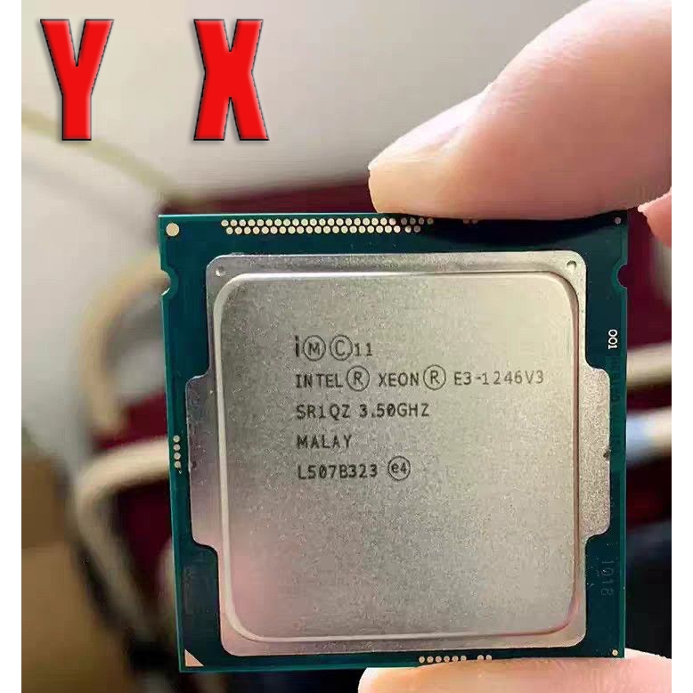 คอมพิวเตอร์เดสก์ท็อปมือสอง Xeon E3-1246 V3 LGA1150 โปรเซสเซอร์ CPU SR1QZ 3.50GHz 8MB Quad Core