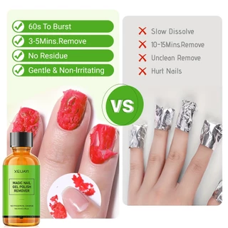 XEIJAYI 30ml ล้างสีเจลทาเล็บออกได้อย่างรวดเร็วและง่ายดาย，เหมาะสำหรับครอบครัวและร้านทำเล็บ